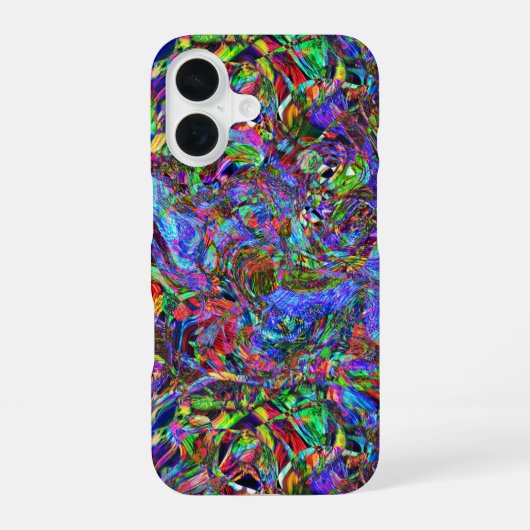 Coque iPhone 16 Couleur exubérant Abstrait (Verso)