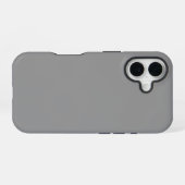 Coque iPhone 16 Couleur gris uni (Verso Horizontal)
