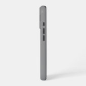 Coque iPhone 16 Couleur gris uni (Côté gauche)