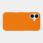 Coque iPhone 16 Couleur Orange (Verso Horizontal)