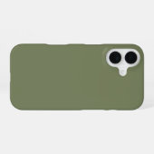 Coque iPhone 16 Couleur solide verte Sage (Verso Horizontal)