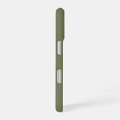 Coque iPhone 16 Couleur solide verte Sage (Côté droit)