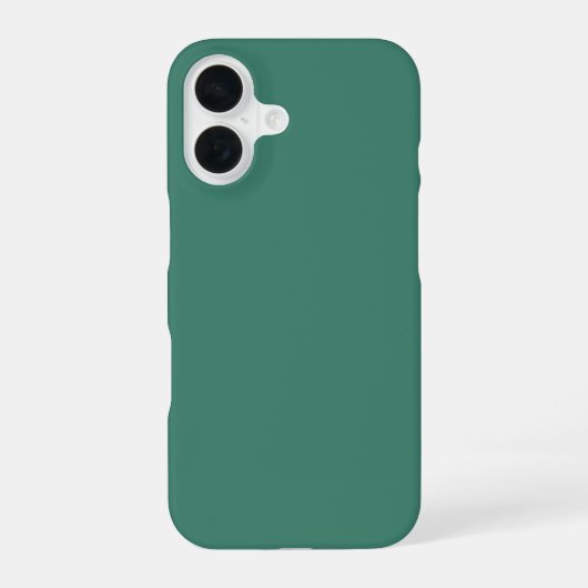 Coque iPhone 16 Couleur solide viridienne (Verso)