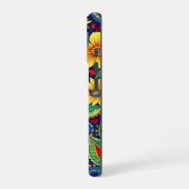 Coque iPhone 16 Couleurs arc-en-ciel Design de marguerite (Côté gauche)