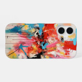 Coque iPhone 16 Couleurs d'art Abstraites (Verso Horizontal)