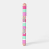 Coque iPhone 16 Couleurs de bonbons rayures (Côté droit)