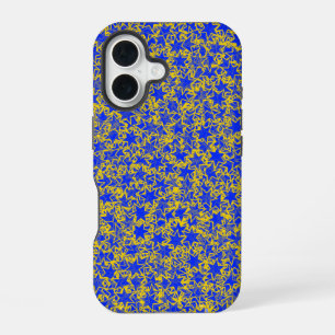 Coque iPhone 16 Couleurs de sport Esprit d'équipe étoile bleue