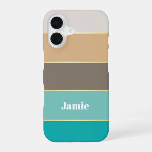 Coque iPhone 16 Couleurs d'été personnalisées Bloc de couleur Rayu