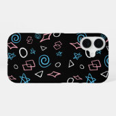 Coque iPhone 16 Couleurs Transgenres Formes (Verso Horizontal)