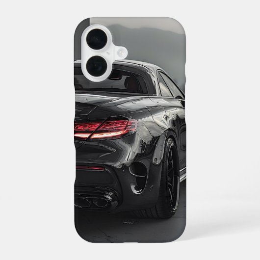 Coque iPhone 16 Coupe Performance Blackout (Verso)