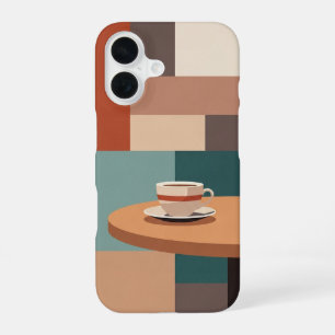 Coque iPhone 16 Coupe rétro sur table arrondie