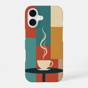 Coque iPhone 16 Coupe Rétro sur Table Arrondie