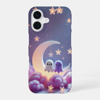 Coque iPhone 16 Couple fantôme sur la conception de la lune