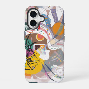 Coque iPhone 16 Courbe dominante de Kandinsky Peinture d'art abstr