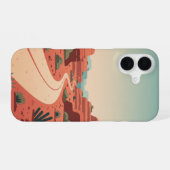 Coque iPhone 16 Courbe du désert (Verso Horizontal)