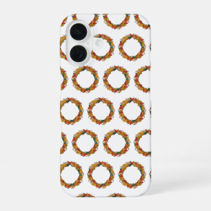 Coque iPhone 16 Couronne de feuilles automnales