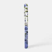 Coque iPhone 16 Courtepoint Patchwork Fleur de Bleuet (Côté gauche)