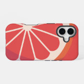 Coque iPhone 16 Couverture cellulaire avec orange (Verso Horizontal)