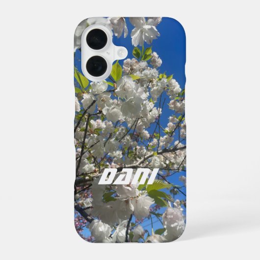 Coque iPhone 16 Couverture de téléphone cellulaire florale (Verso)