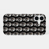 Coque iPhone 16 Crâne à motifs (Verso Horizontal)