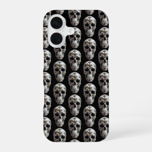 Coque iPhone 16 Crâne à motifs