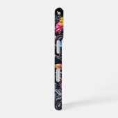 Coque iPhone 16 Crâne blindé avec housse de fleur (Côté droit)