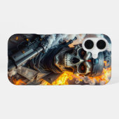 Coque iPhone 16 Crâne de la Mort (Verso Horizontal)