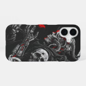 Coque iPhone 16 Crâne gothique (Verso Horizontal)