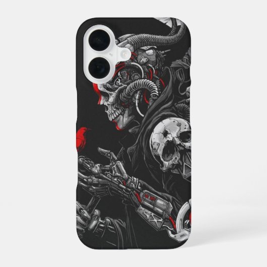 Coque iPhone 16 Crâne gothique (Verso)