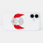 Coque iPhone 16 crâne incroyable avec des ailes (Verso Horizontal)