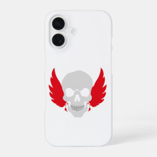Coque iPhone 16 crâne incroyable avec des ailes