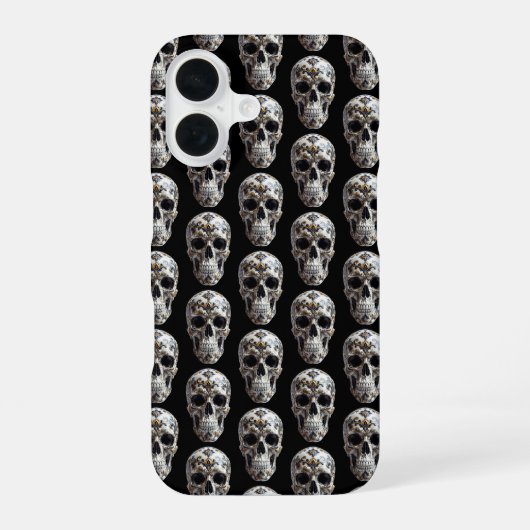 Coque iPhone 16 Crâne Motif (Verso)