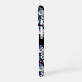 Coque iPhone 16 Crânes parmi les fleurs (Côté gauche)
