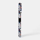 Coque iPhone 16 Crânes parmi les fleurs (Côté droit)