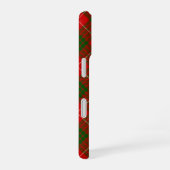 Coque iPhone 16 Crawford tartan rouge vert plaid (Côté droit)