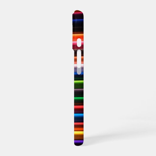 Coque iPhone 16 Crayons colorés (Côté gauche)