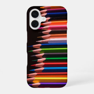 Coque iPhone 16 Crayons colorés