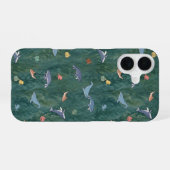 Coque iPhone 16 Créatures Océaniques (Baleine, Pieuvre & Requin) (Verso Horizontal)