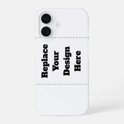 Coque iPhone 16 Créez votre propre blanc (Verso)