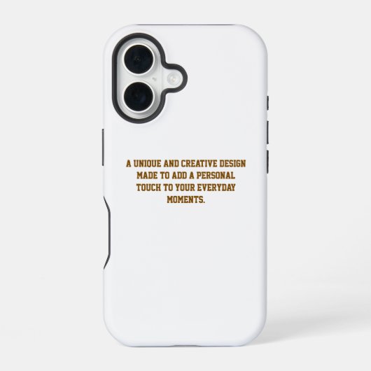 Coque iPhone 16 Créez votre propre étui robuste pour iPhone 16 (Verso)