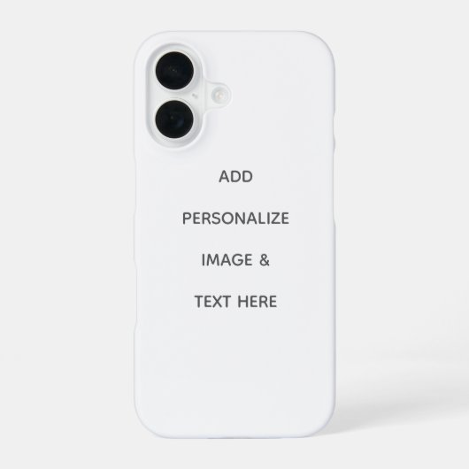 Coque iPhone 16 Créez Votre Propre Personnalisation (Verso)