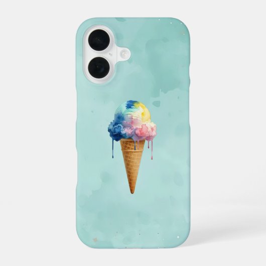 Coque iPhone 16 Crème Glacée (Verso)