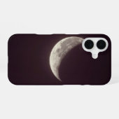 Coque iPhone 16 Crescent Moon Dark Minimal Phone Case (Verso Horizontal)