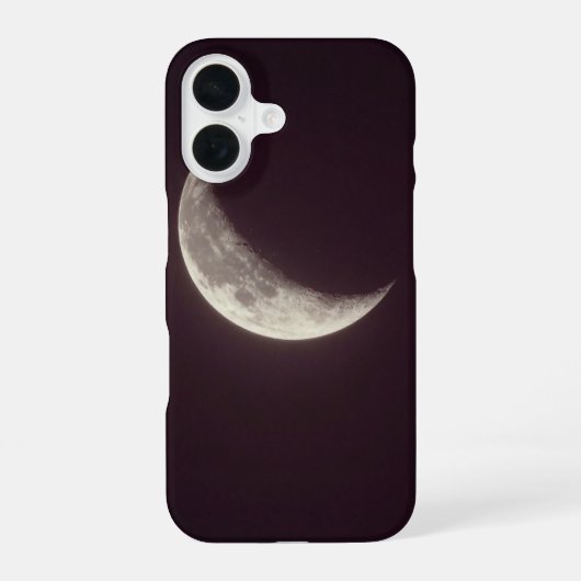 Coque iPhone 16 Crescent Moon Dark Minimal Phone Case (Verso)