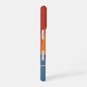 Coque iPhone 16 Crête de vague rétro (Côté droit)
