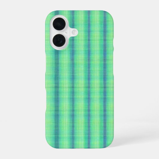 Coque iPhone 16 Crisp Tartan Design Phone Case (Verso)