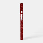 Coque iPhone 16 Crocodile Rouge Moderne (Côté gauche)