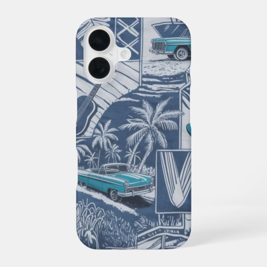 Coque iPhone 16 Croiseur Rétro Île (Verso)
