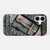 Coque iPhone 16 Croix de protection (Verso Horizontal)