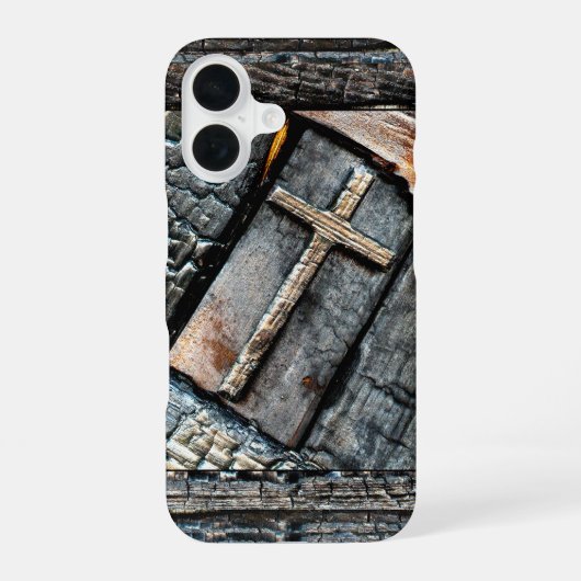 Coque iPhone 16 Croix de protection (Verso)